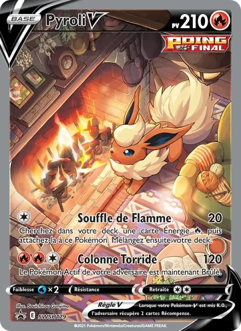 Carte Pokémon Pyroli V SWSH179, extension Promo SWSH