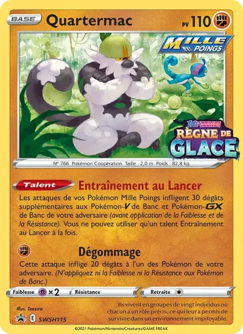 Carte Pokémon Quartermac SWSH115, extension Promo SWSH