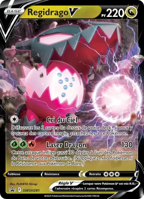 Carte Pokémon Regidrago V SWSH281, extension Promo SWSH