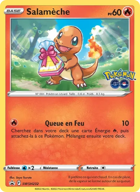 Carte Pokémon Salamèche SWSH232, extension Promo SWSH