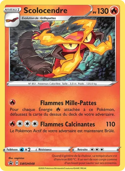 Carte Pokémon Scolocendre SWSH048, extension Promo SWSH