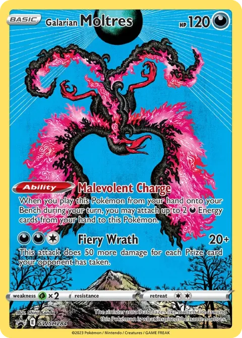 Carte Pokémon Sulfura de Galar SWSH284, extension Promo SWSH