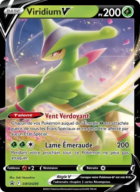 Carte Pokémon Viridium V SWSH295, extension Promo SWSH