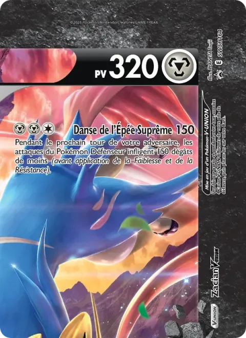 Carte Pokémon Zacian V-UNION SWSH164, extension Promo SWSH