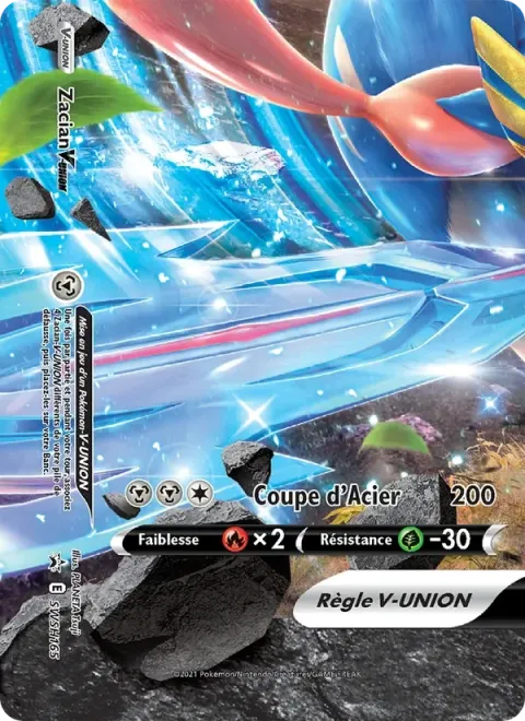 Carte Pokémon Zacian V-UNION SWSH165, extension Promo SWSH