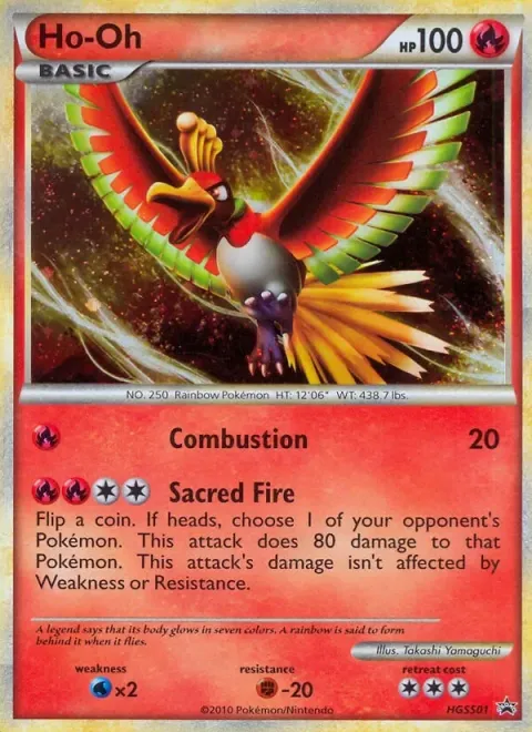 Carte Pokémon Ho-Oh HGSS01, extension Promo HGSS