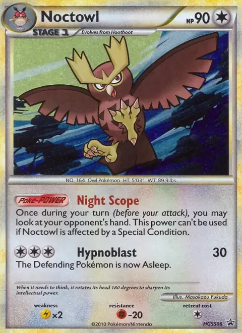 Carte Pokémon Noarfang HGSS06, extension Promo HGSS