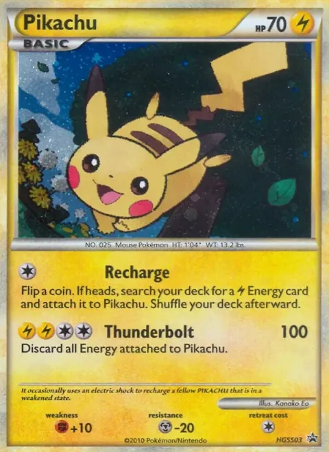 Carte Pokémon Pikachu HGSS03, extension Promo HGSS