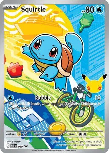 Carte Pokémon Carapuce 039, extension MEP Black Star Promos