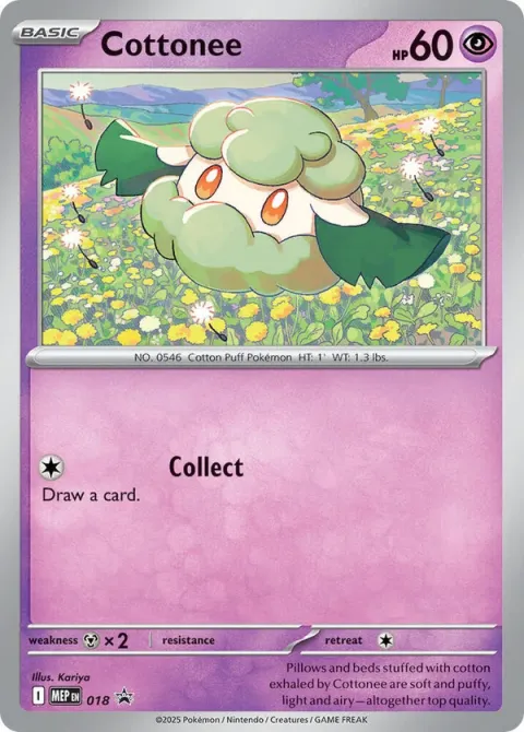 Carte Pokémon Doudouvet 018, extension MEP Black Star Promos