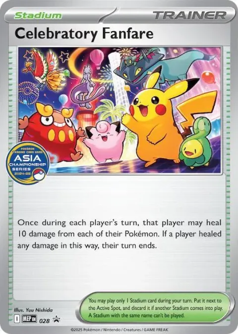 Carte Pokémon Fanfare de Fête 028, extension MEP Black Star Promos