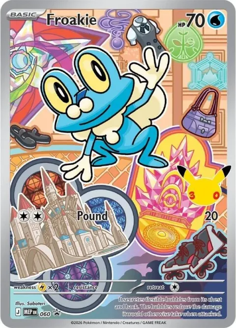 Carte Pokémon Grenousse 060, extension MEP Black Star Promos