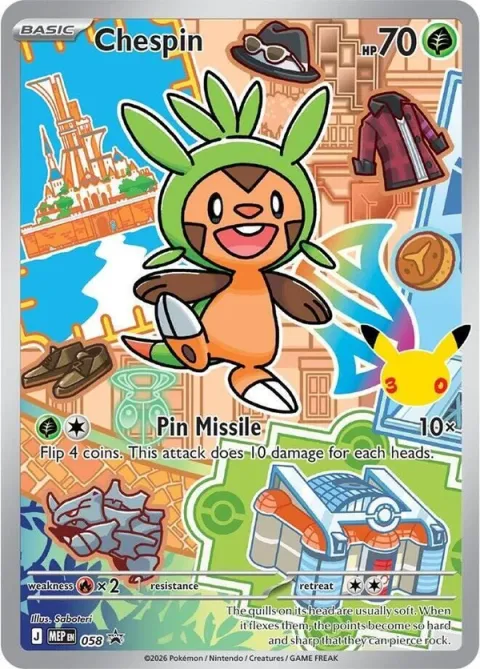 Carte Pokémon Marisson 058, extension MEP Black Star Promos