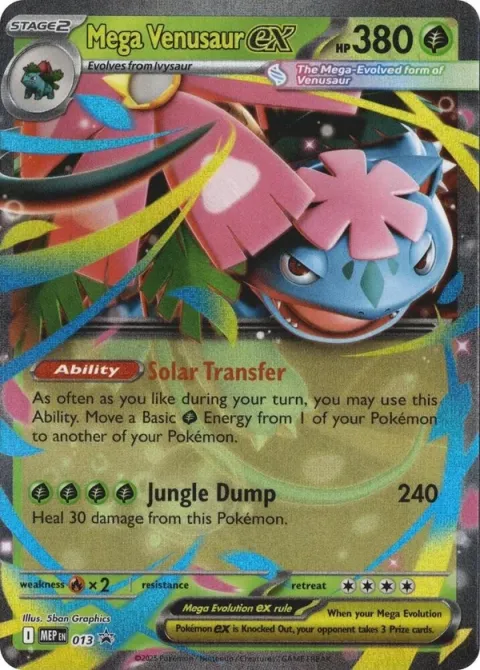 Carte Pokémon Méga-Florizarre-ex 013, extension MEP Black Star Promos