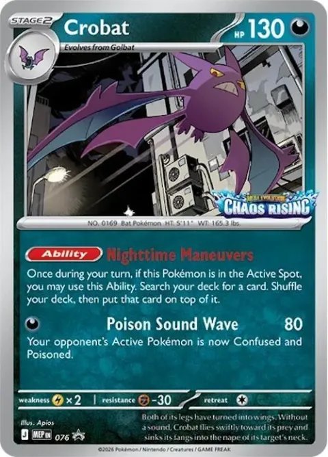 Carte Pokémon Nostenfer 076, extension MEP Black Star Promos