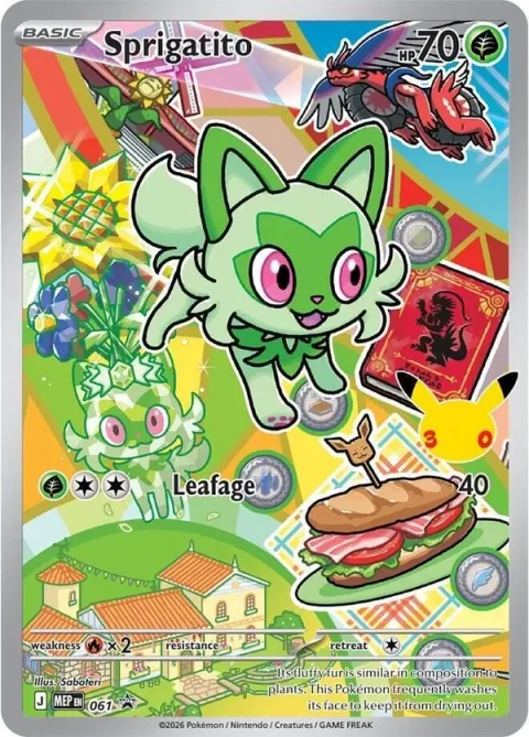 Carte Pokémon Poussacha 061, extension MEP Black Star Promos