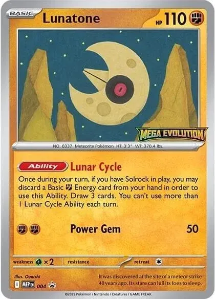 Carte Pokémon Séléroc 004, extension MEP Black Star Promos