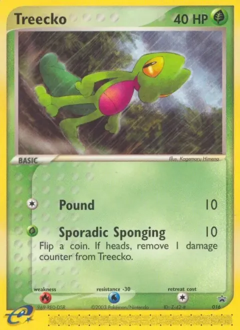 Carte Pokémon Arcko 16, extension Promo Nintendo