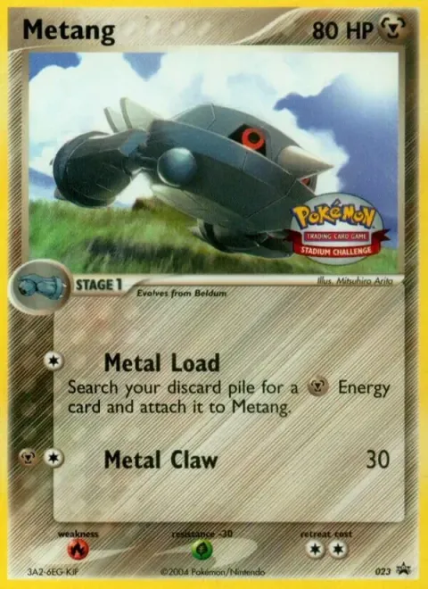 Carte Pokémon Métang 23, extension Promo Nintendo