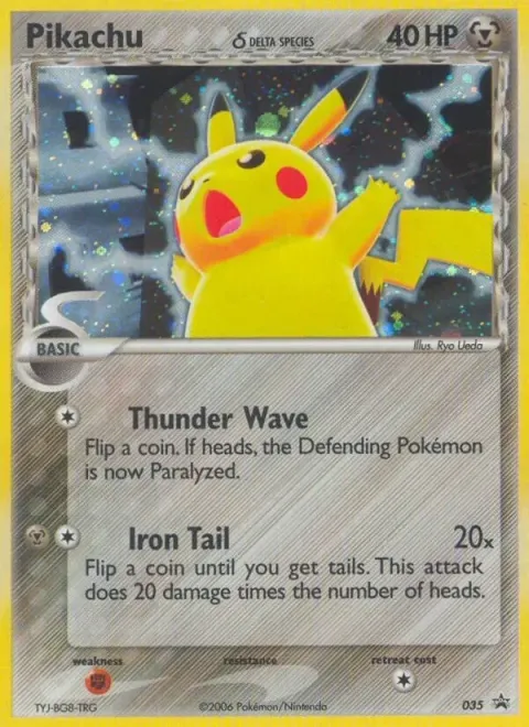 Carte Pokémon Pikachu δ 35, extension Promo Nintendo