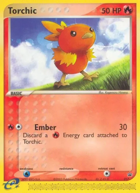 Carte Pokémon Poussifeu 17, extension Promo Nintendo