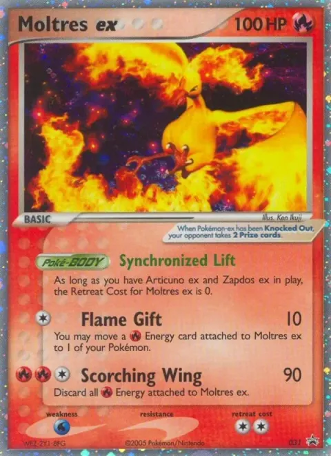 Carte Pokémon Sulfura ex 31, extension Promo Nintendo