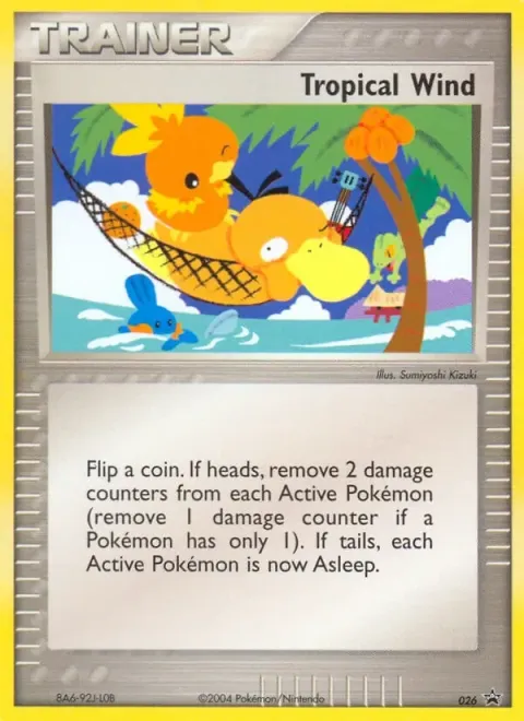 Carte Pokémon Vent tropical 26, extension Promo Nintendo