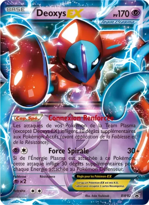 Carte Pokémon Deoxys ex BW82, extension Promo BW