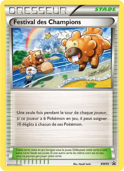 Carte Pokémon Festival des Champions BW95, extension Promo BW