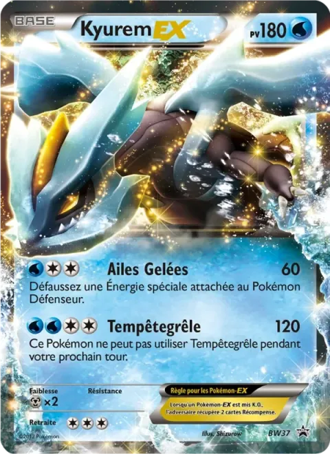Carte Pokémon Kyurem ex BW37, extension Promo BW