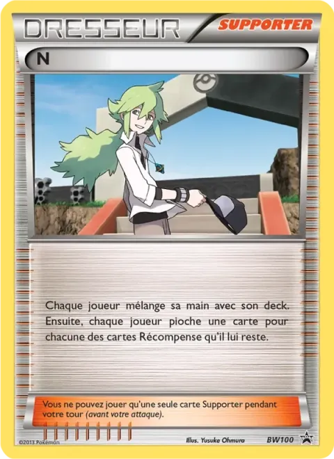 Carte Pokémon N BW100, extension Promo BW