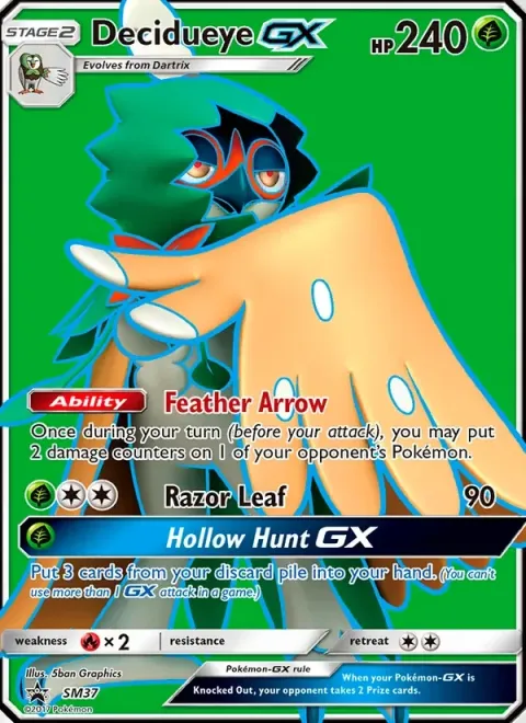 Carte Pokémon Archéduc GX SM37, extension Promo SM