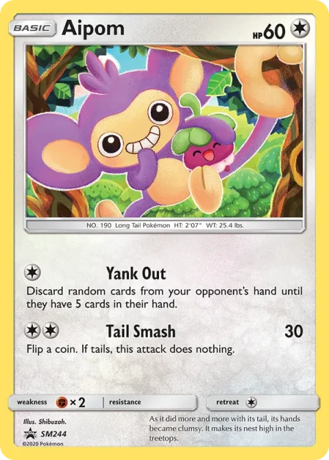 Carte Pokémon Capumain SM244, extension Promo SM
