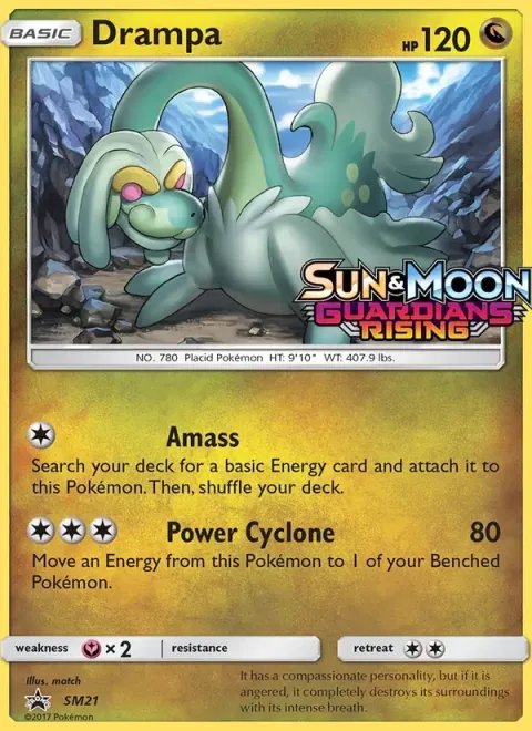 Carte Pokémon Draïeul SM21, extension Promo SM