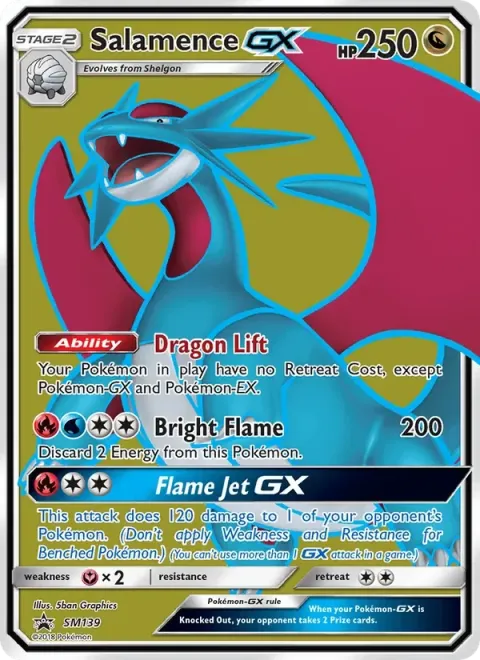 Carte Pokémon Drattak GX SM139, extension Promo SM