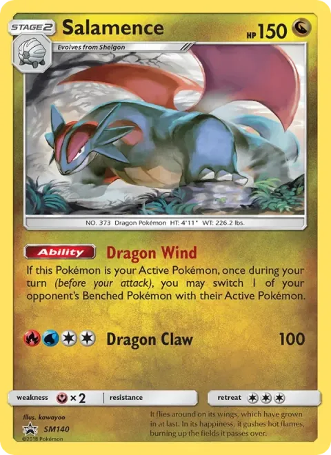 Carte Pokémon Drattak SM140, extension Promo SM