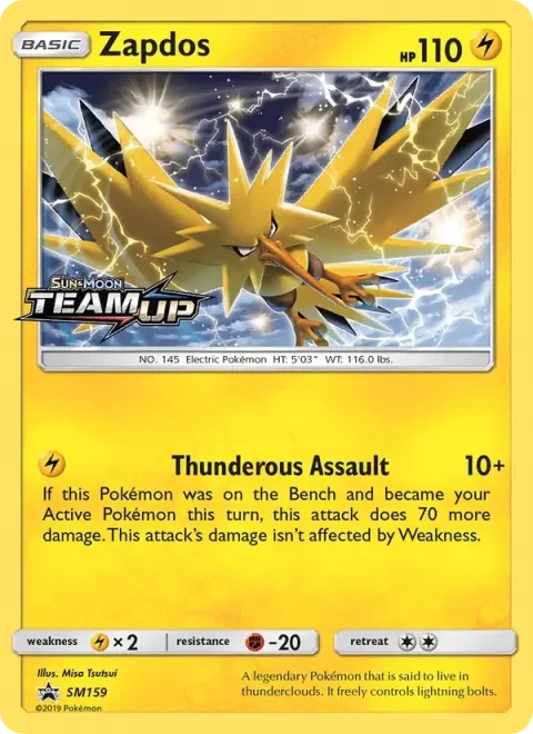 Carte Pokémon Électhor SM159, extension Promo SM