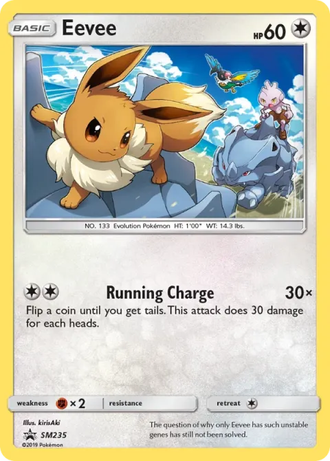 Carte Pokémon Évoli SM235, extension Promo SM
