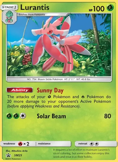 Carte Pokémon Floramantis SM25, extension Promo SM
