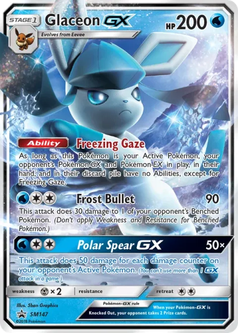 Carte Pokémon Givrali GX SM147, extension Promo SM
