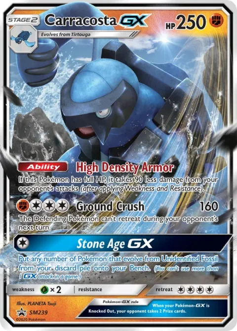 Carte Pokémon Mégapagos GX SM239, extension Promo SM