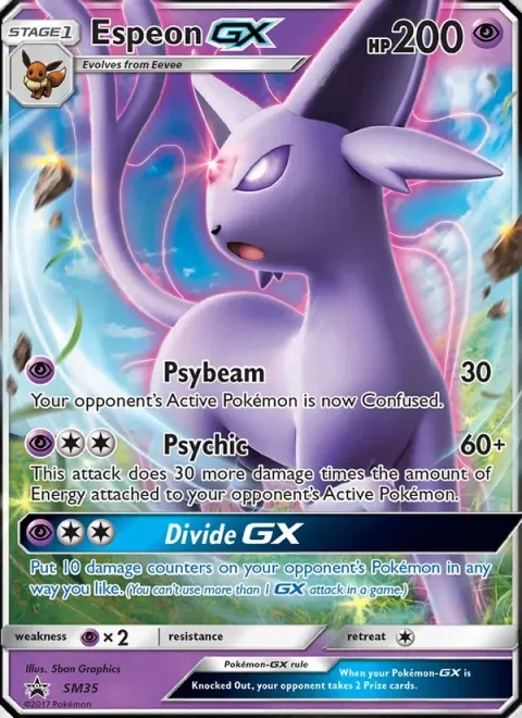 Carte Pokémon Mentali GX SM35, extension Promo SM