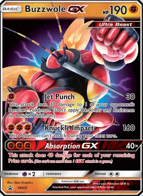 Carte Pokémon Mouscoto GX SM69, extension Promo SM