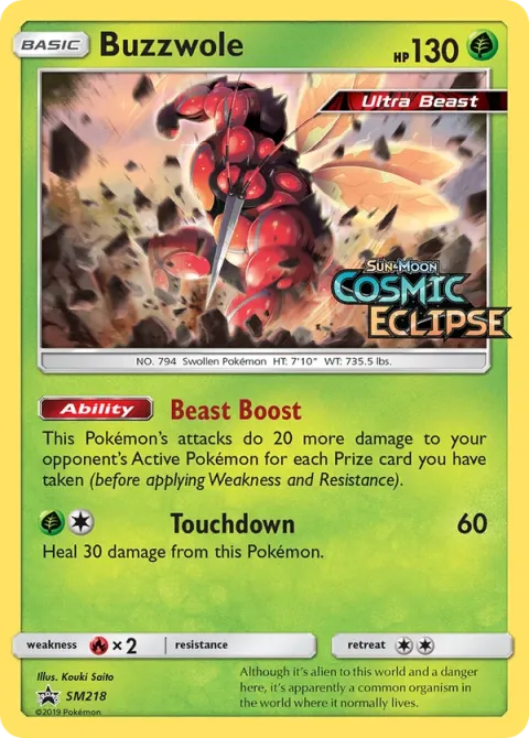 Carte Pokémon Mouscoto SM218, extension Promo SM