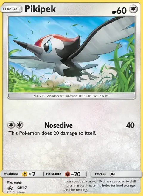 Carte Pokémon Picassaut SM07, extension Promo SM