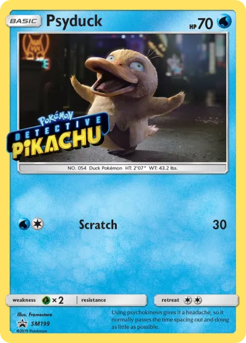 Carte Pokémon Psykokwak SM199, extension Promo SM