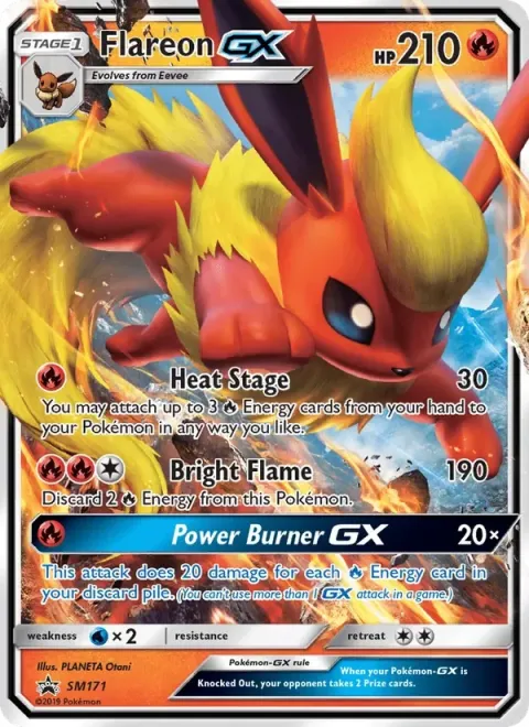 Carte Pokémon Pyroli GX SM171, extension Promo SM