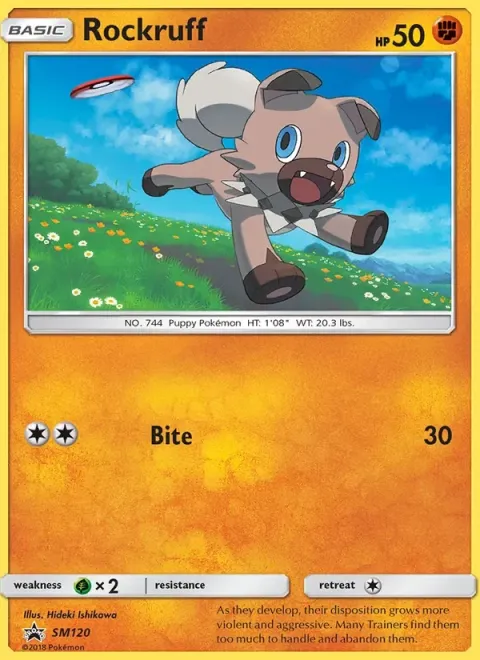 Carte Pokémon Rocabot SM120, extension Promo SM
