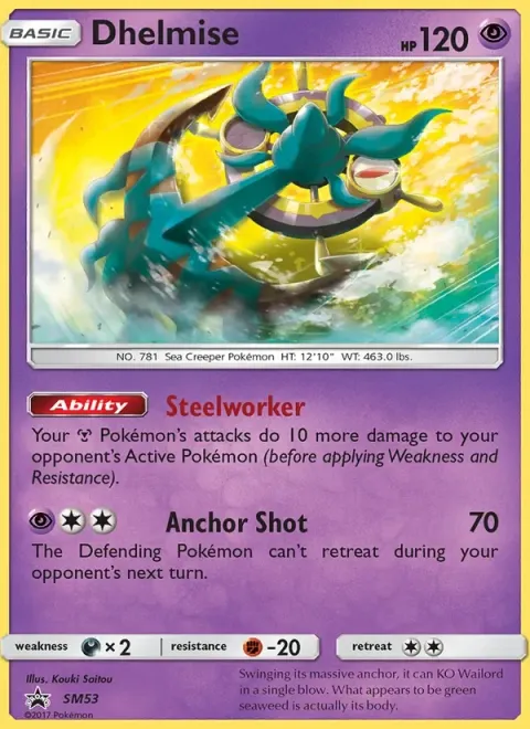 Carte Pokémon Sinistrail SM53, extension Promo SM