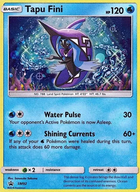 Carte Pokémon Tokopisco SM92, extension Promo SM